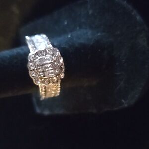 White Lab Sapphires Ring, 6